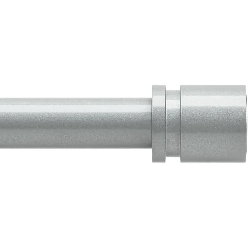 

Curtain Rods for Windows 16 to 144 Inches Adjustable Length 1 Inch Diameter Window Curtain Rod with Aluminium End Cap,