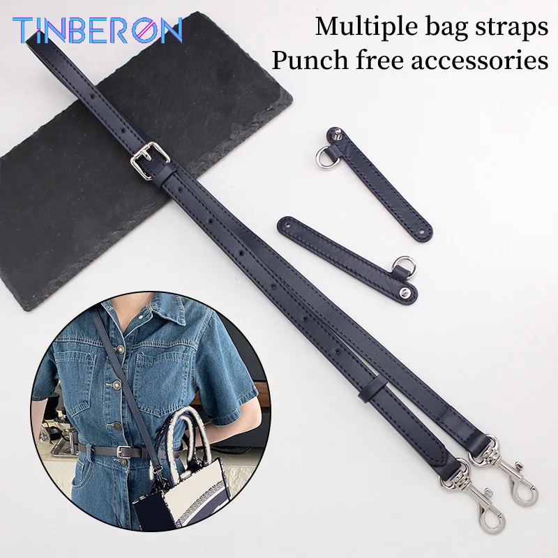 TINBERON-correa ajustable de cuero para bolso de hombro, accesorios de reequipamiento para bolso de mano de lujo, correas cruzadas