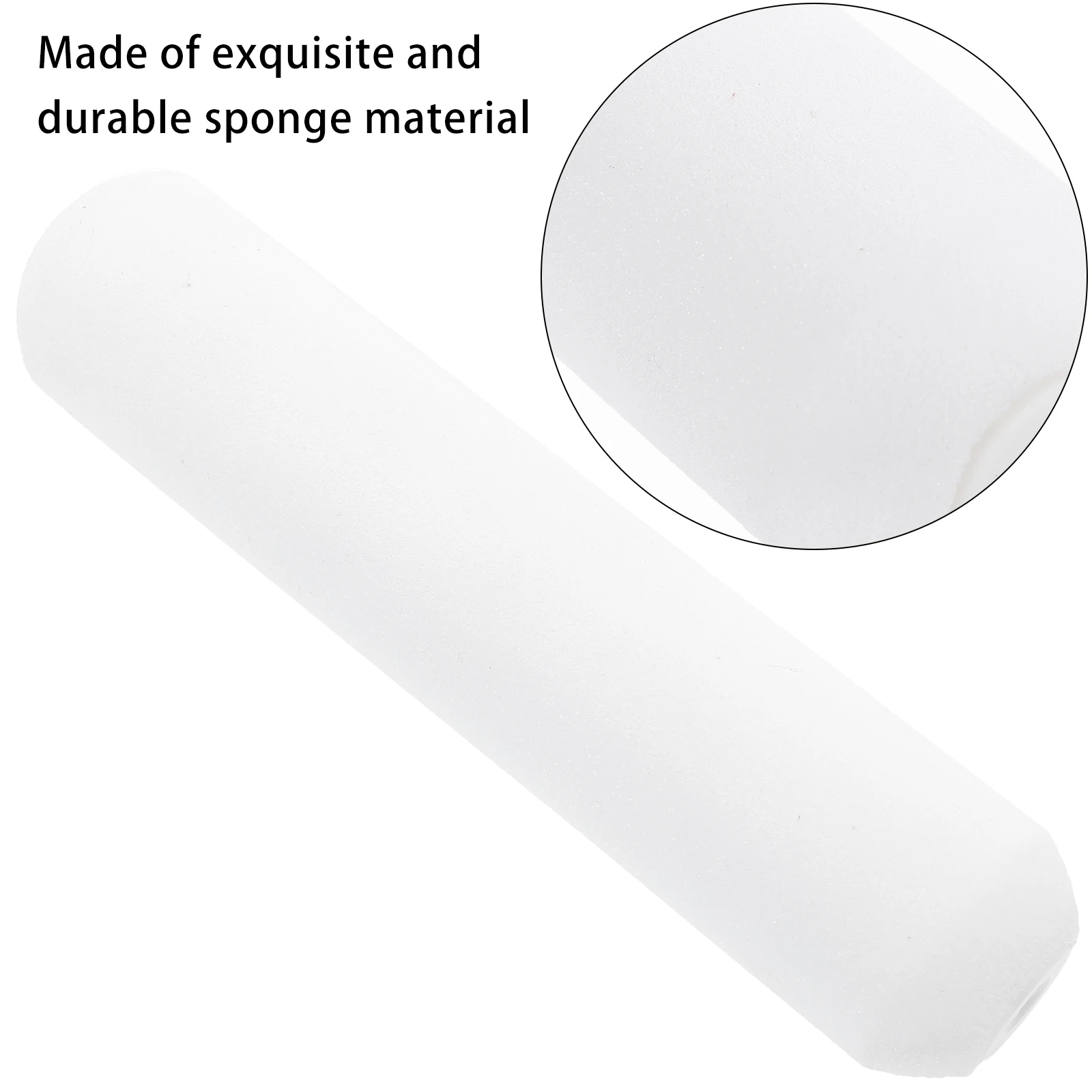 

4pcs Sponge Paint Roller Covers High-Density Wall Painting Replacement Rollers Closed-End Design For Painting Durable