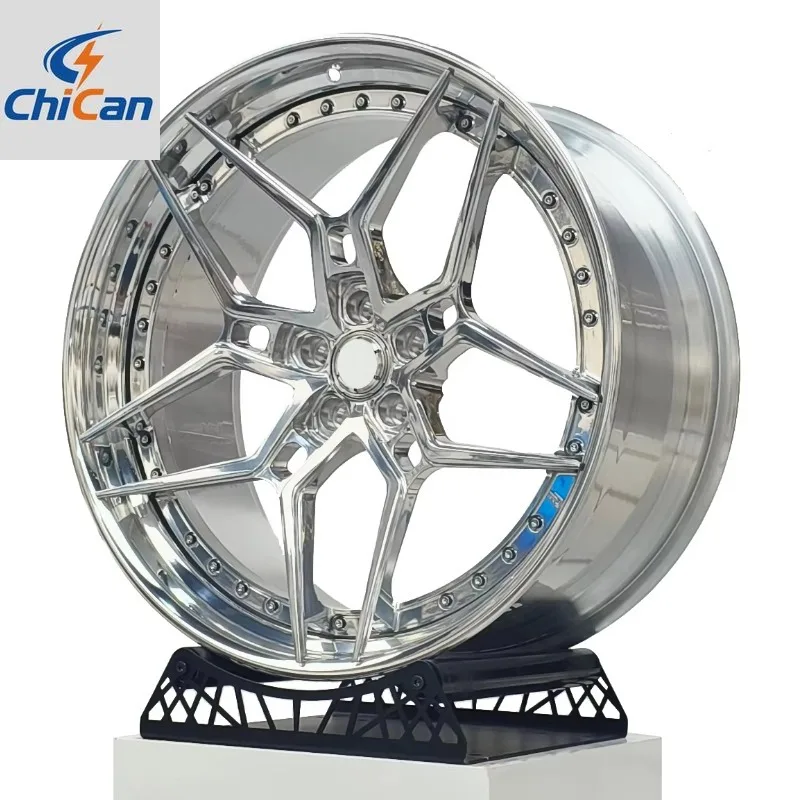 

[2026]Chican Custom Forged T6061 Deep Dish Concave Alloy Passenger Car Wheels 18-24 Inch 5X112 5X108 5X114.3 5X120 2 Piece