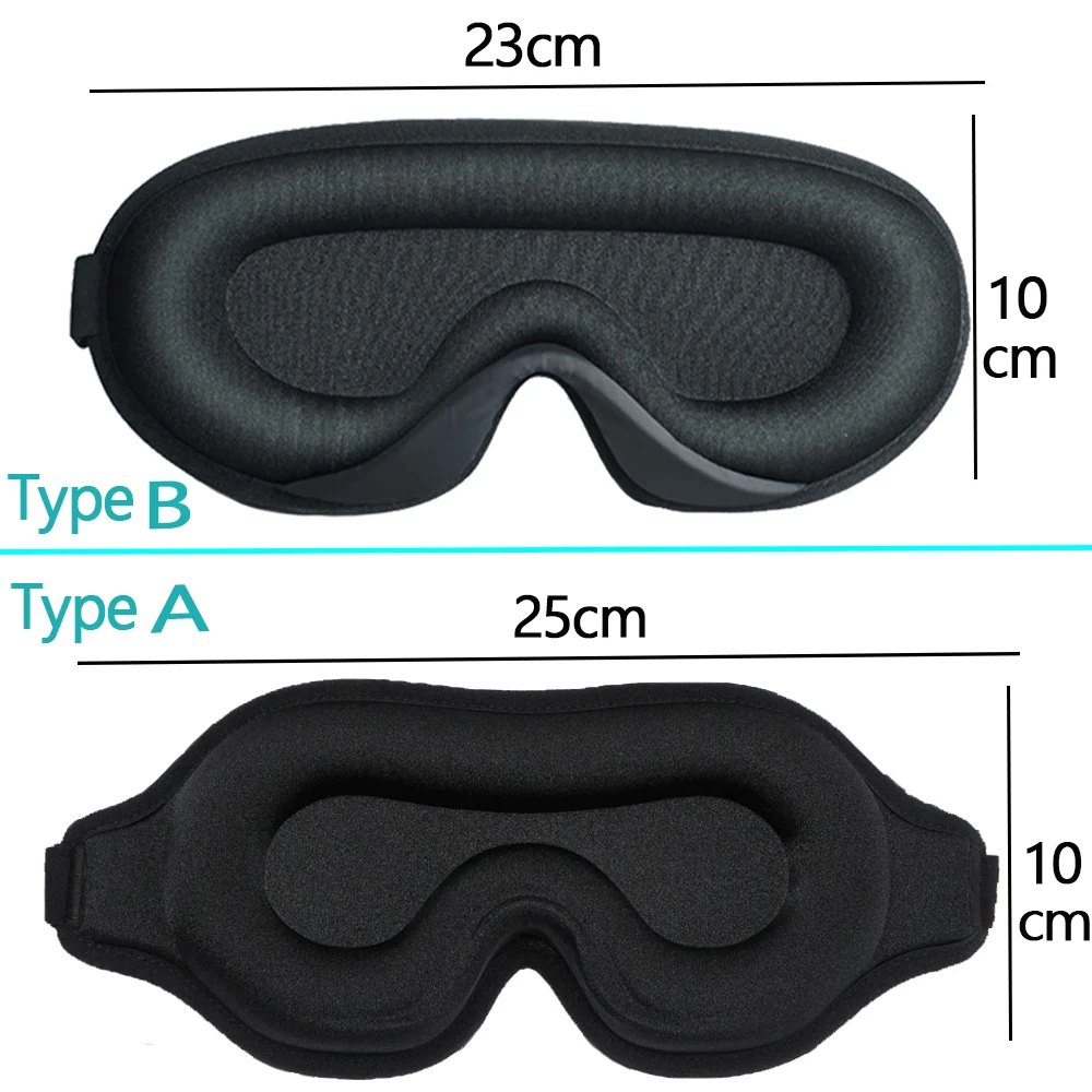 3D Sleep Mask Eye Patches Blindfold Nose No Light Soft Slaapmasker for Travel Rest Eyeshade Breathable Antifaz Para Dormir