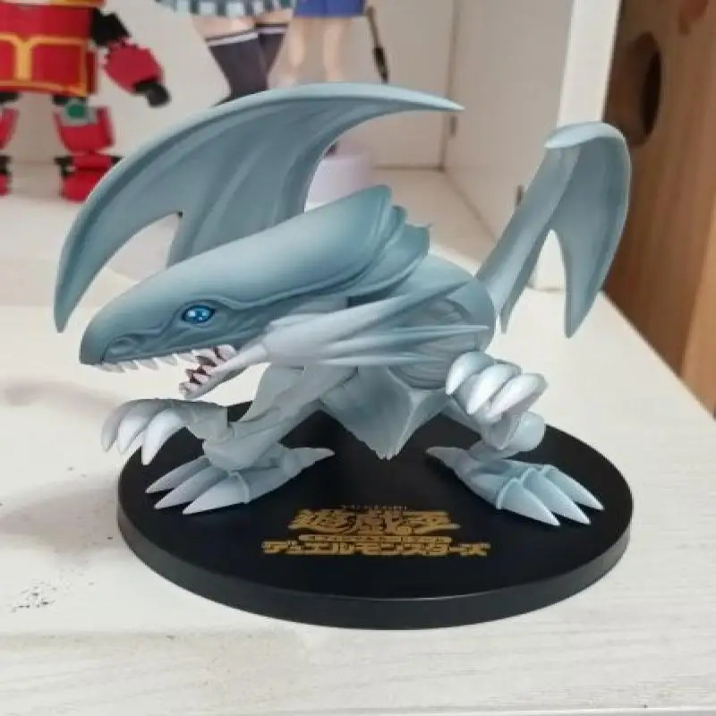

100% Original Yu-Gi-Oh! Official Card Game Equal Arts Blue-Eyes White Dragon Pvc Collector Figurine Toys Gift Desktop Ornament