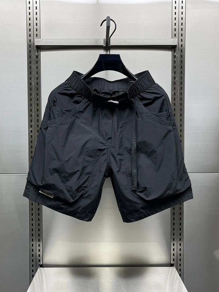 

Летние мужские свободные шорты-карго длиной до колена, модный индивидуальный дизайн, пляжная одежда, высококачественный европейский стиль