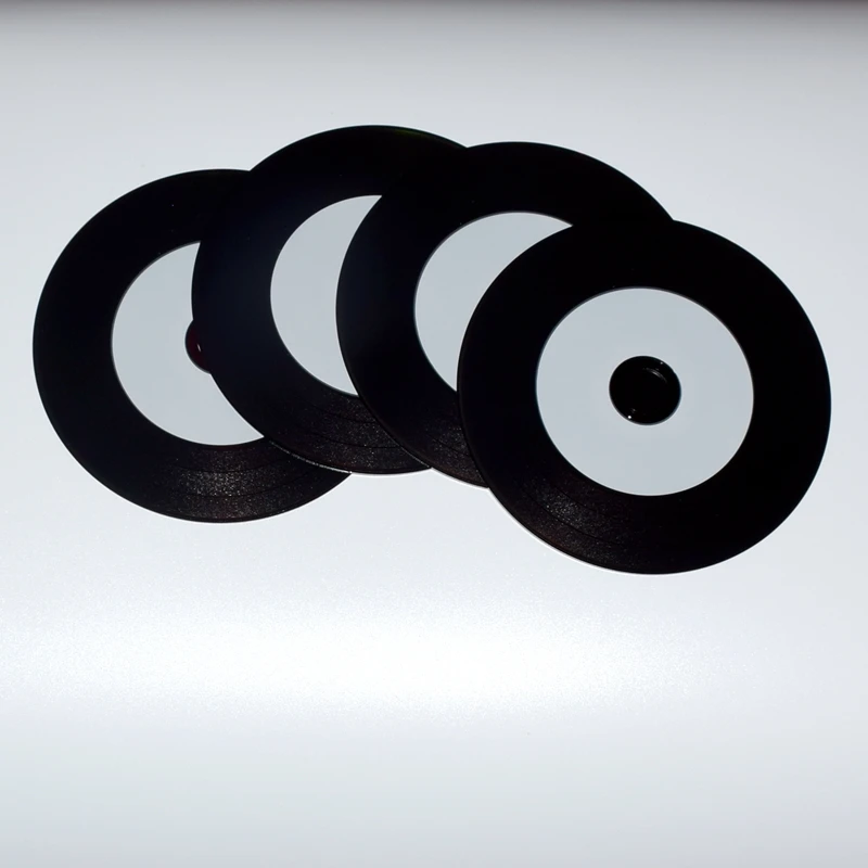 

4PCS/LOT Ritek Printable Vinyl Media CD-R Blank Disc Recordable Compact 700MB/80min/52x Vinyl Music Disc Black Glue Disc