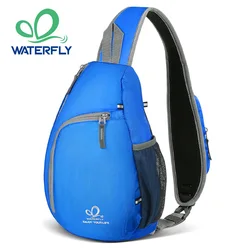 Bolsas de pecho WATERFLY, bolso cruzado, bolso bandolera, mochila pequeña resistente al agua, hombro ligero para hombres y mujeres, viajes, senderismo
