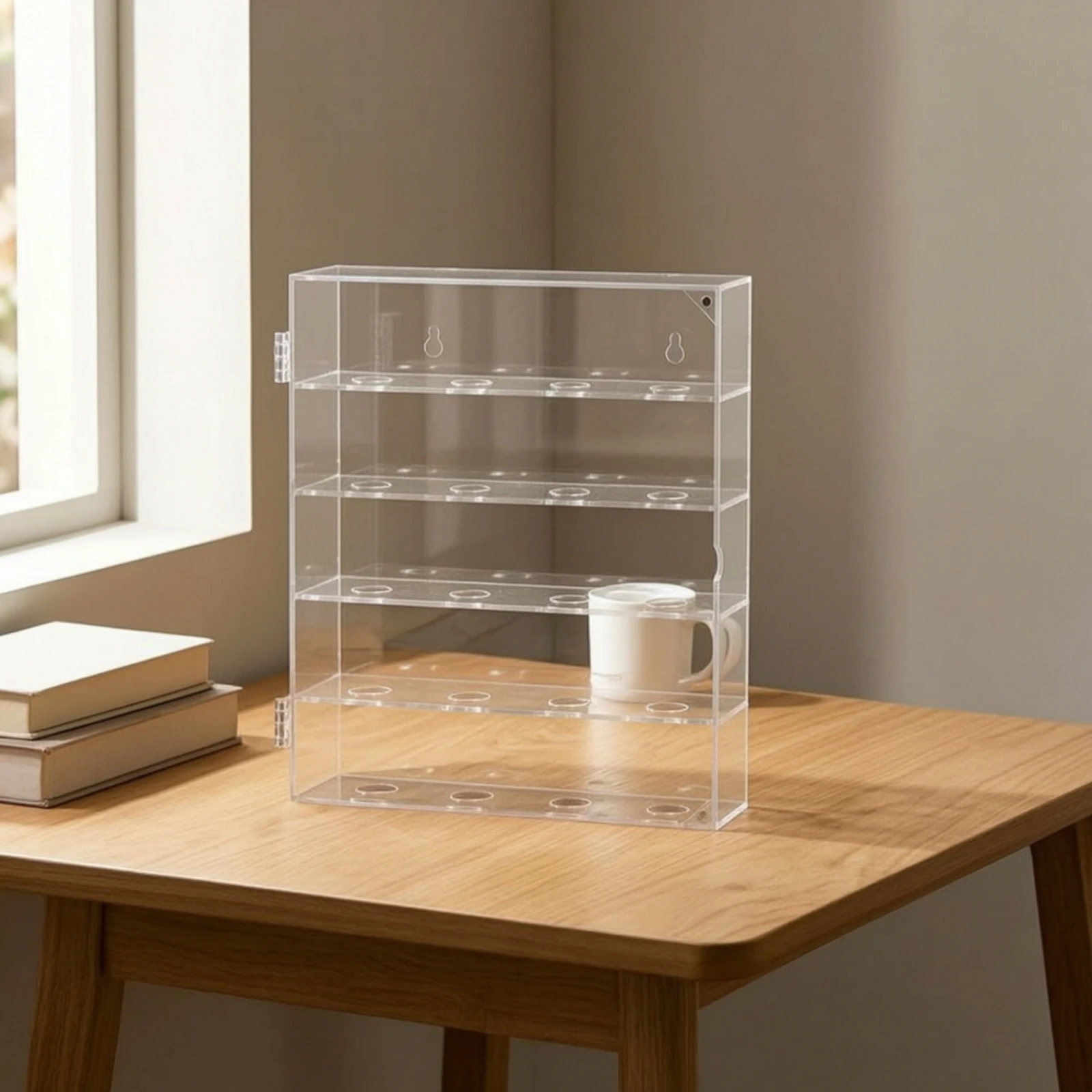Golf Ball Display Box Multi-Tier Golf Ball Display Case Shielded Elegant for Golfers, Game Room, Man Cave