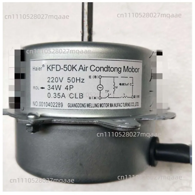 Original air conditioner fan motor for haier air conditioner parts KFD-50K 0010402289 34W copper wire motor