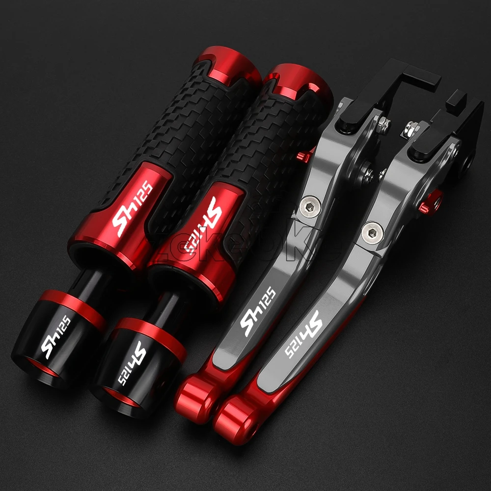 FOR HONDA SH125 SH125i 2008-2024 2023 2022 2021 Motorcycle Accessories Adjustable Brake Clutch Levers Handlebar Grips Aluminum view 3