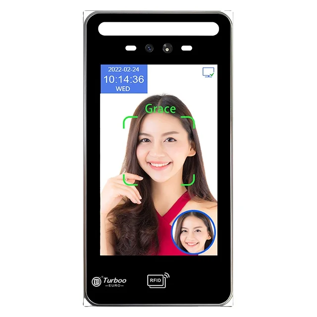 LINUX Ai Recognito facial Productos de control de acceso biométrico Dispositivo facial de asistencia RFID para empleados Reloj en el trabajo