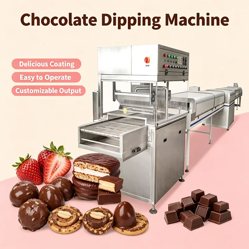 1000mm Belt Type Enrobe Small-Chocolate-Enrobe-Machine Chocolate Enrober Machine Untuk Biskuit