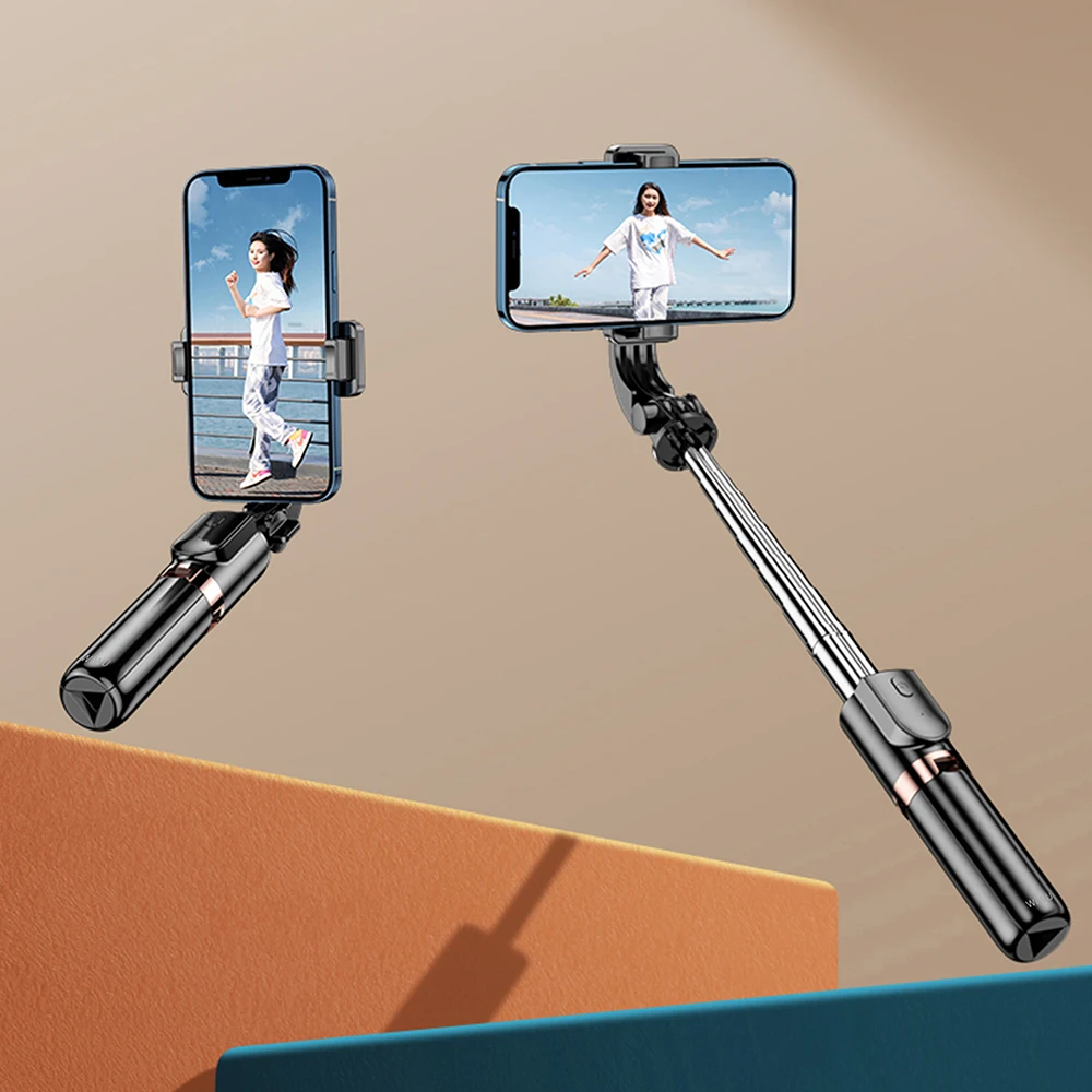 

WiWU Mini Selfie Stick with Travelling Photos Lightweight Remote Control Bluetooth Selfie Sticks with Fill Light Length 82cm