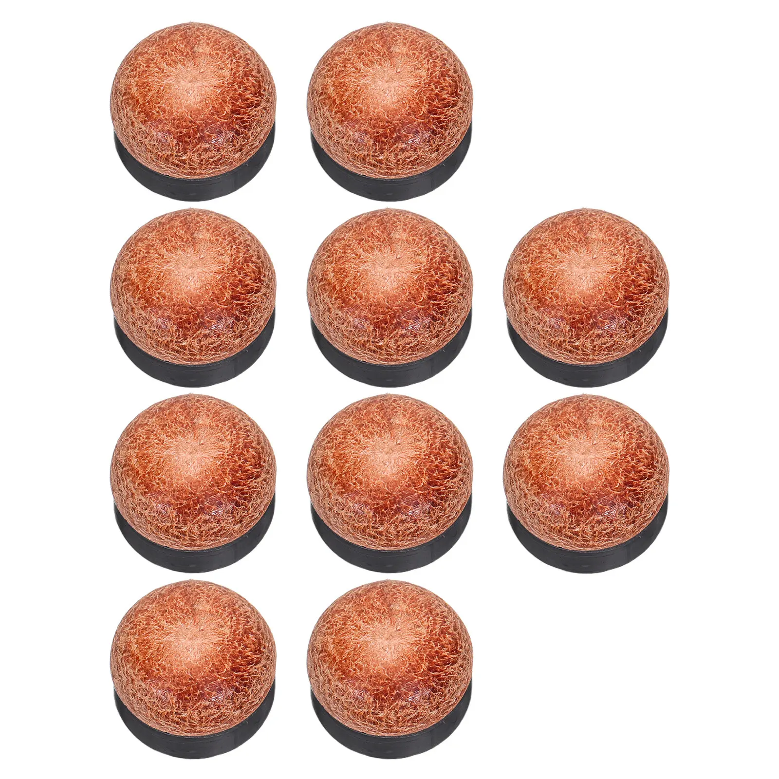 

10Pcs Screw-on Pool Cue Tips 13Mm Threaded Billiard Snooker Replacement Kit for Precision Control Durability Easy Install