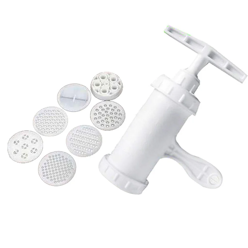 

7pcs Press Machine Manual Household Noodle Maker For Home White Kitchen Noodle Press Tool Pasta Maker Kit Baking Accessory