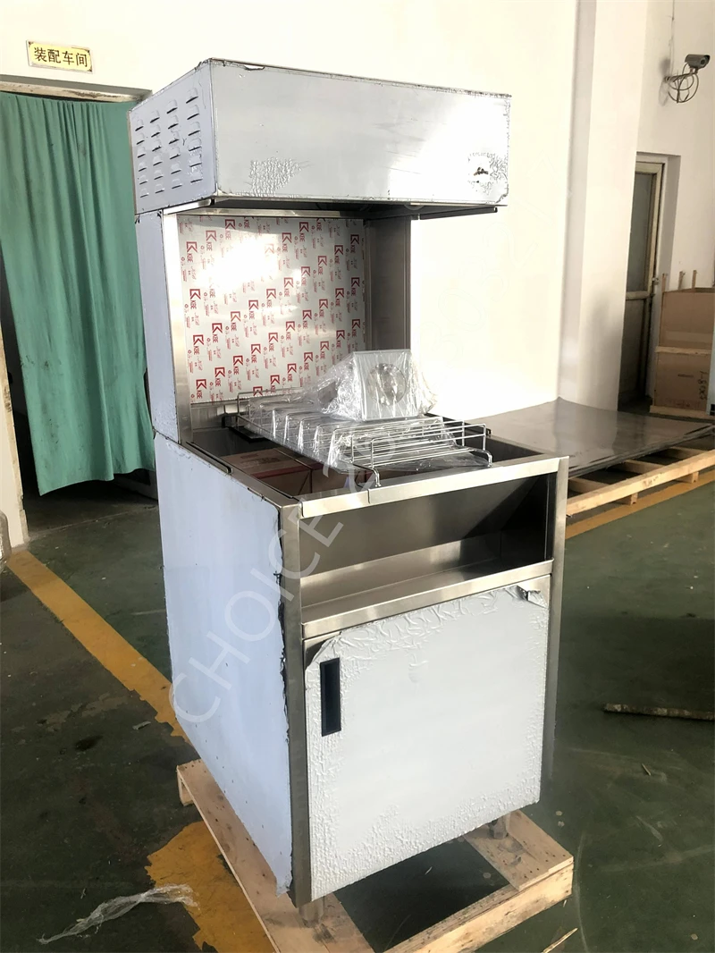 Automatic Vertical Type French Fries Chip Warmer Chips Worker Holding Cabinet Fast Food Equipment with Showcase