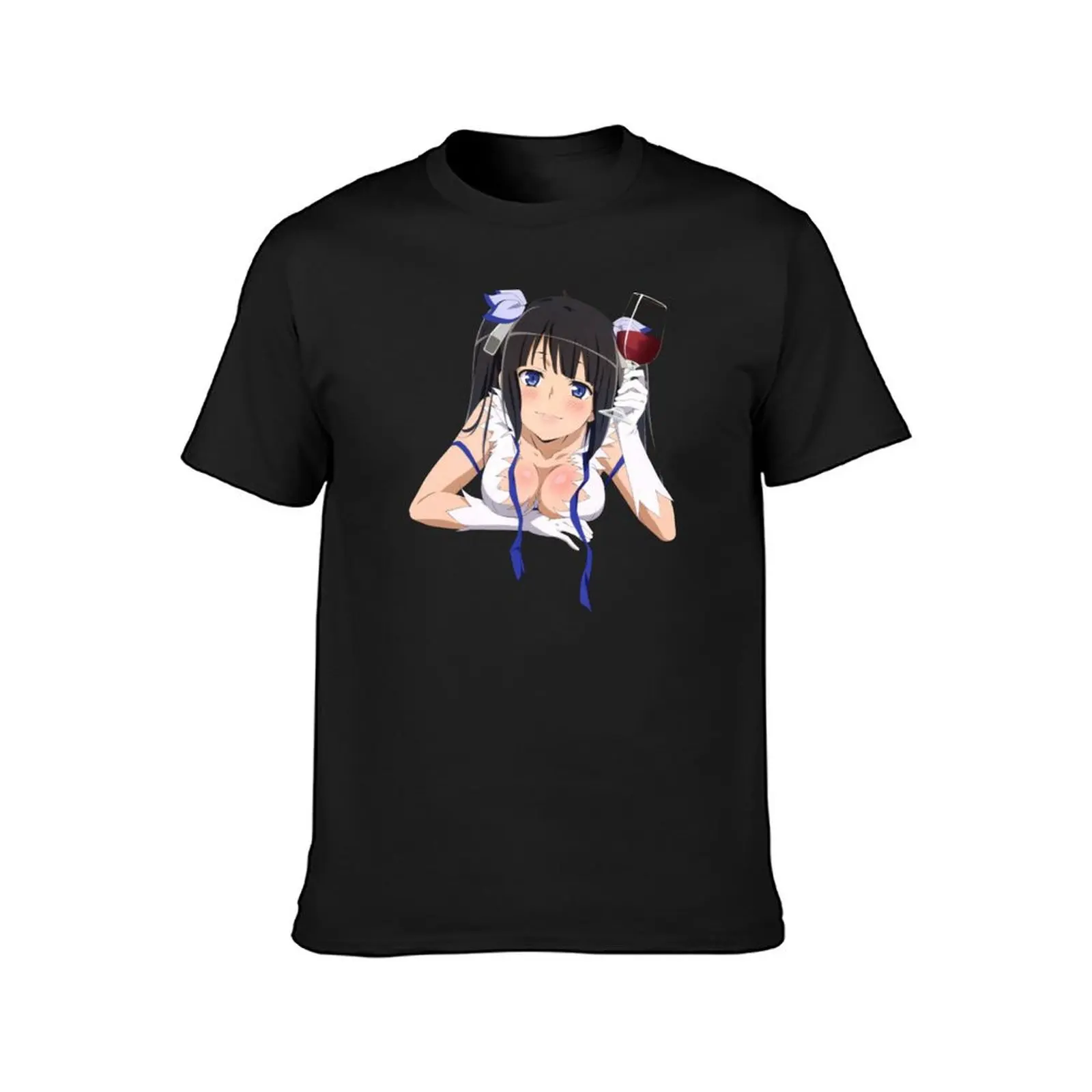 Hestia Danmachi T-Shirt summer clothes sweat cute clothes mens workout shirts