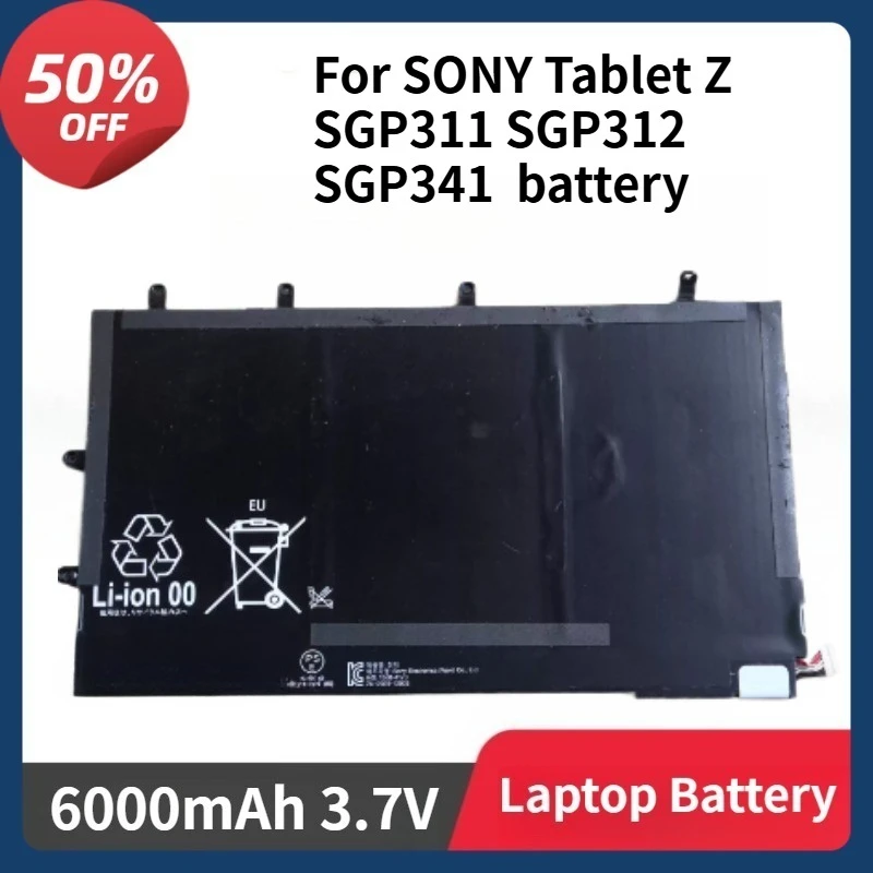 

LiS3096ERPC Battery for SONY Tablet Z SGP311 SGP312 SGP341 6000mAh 3.7V Battery