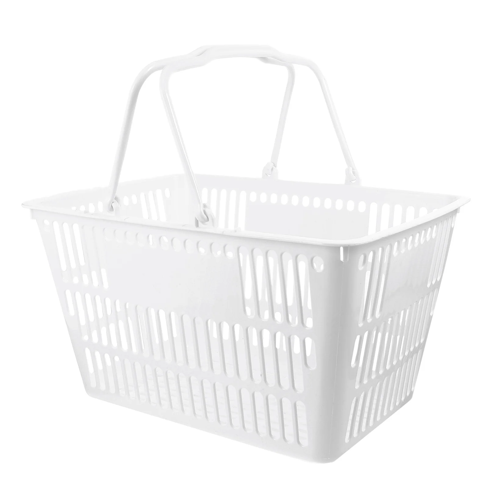 Portable Shopping Basket Storage Container Kitchen ganizer Bathroom Holder Plastic Pantry Bin Supermarket Cart Home Storage