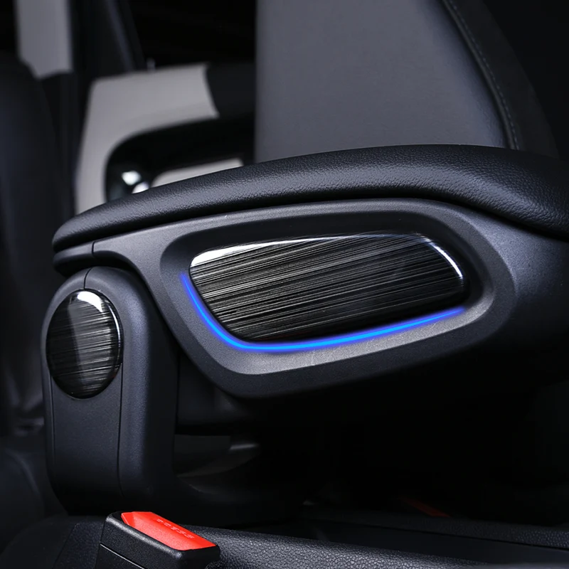 Car Armrest Box Side Sticker For Mini Cooper F60 Stainless Steel Car Interior Trim Decoration Accessories