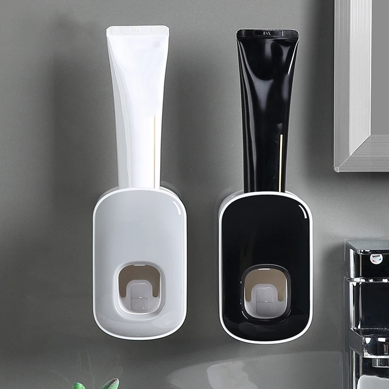 Waterproof Toothpaste Squeezer Automatic Toothpaste Dispenser Wall Mount Bathroom Bathroom Accessories Toothbrush Holder