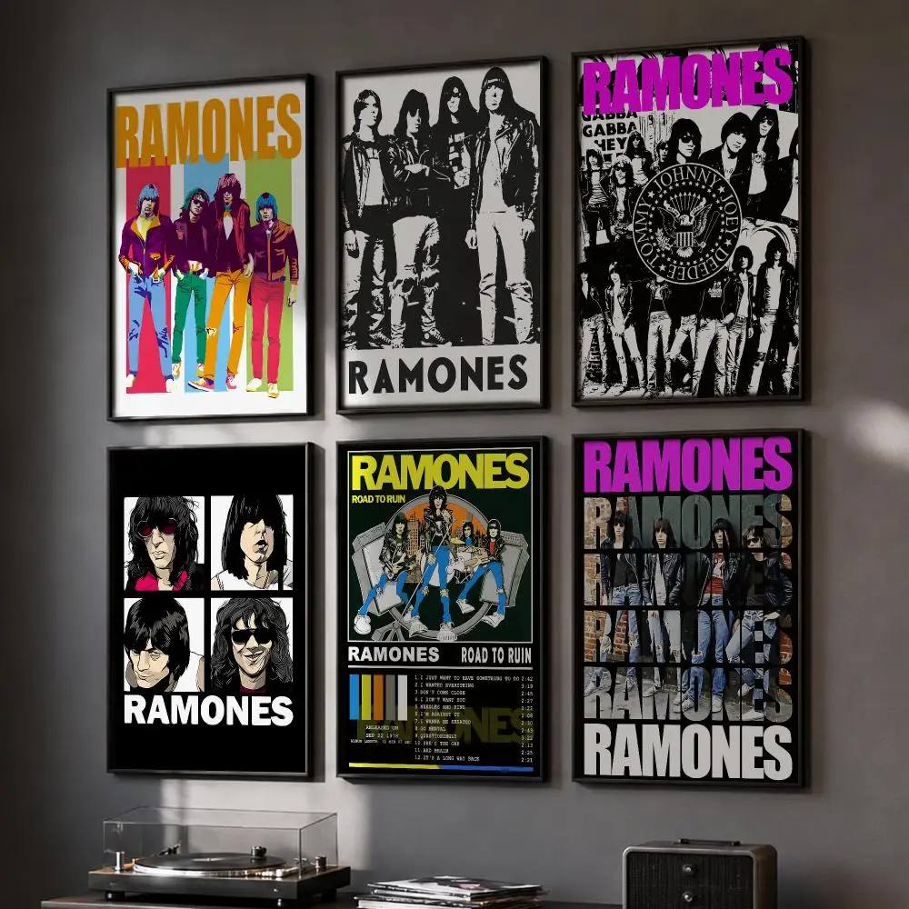 Road To Ruin R-Ramones Band Poster HD Home Wall Stickers House Hallway Living Room Bedroom Bar Office Decor Art Prints