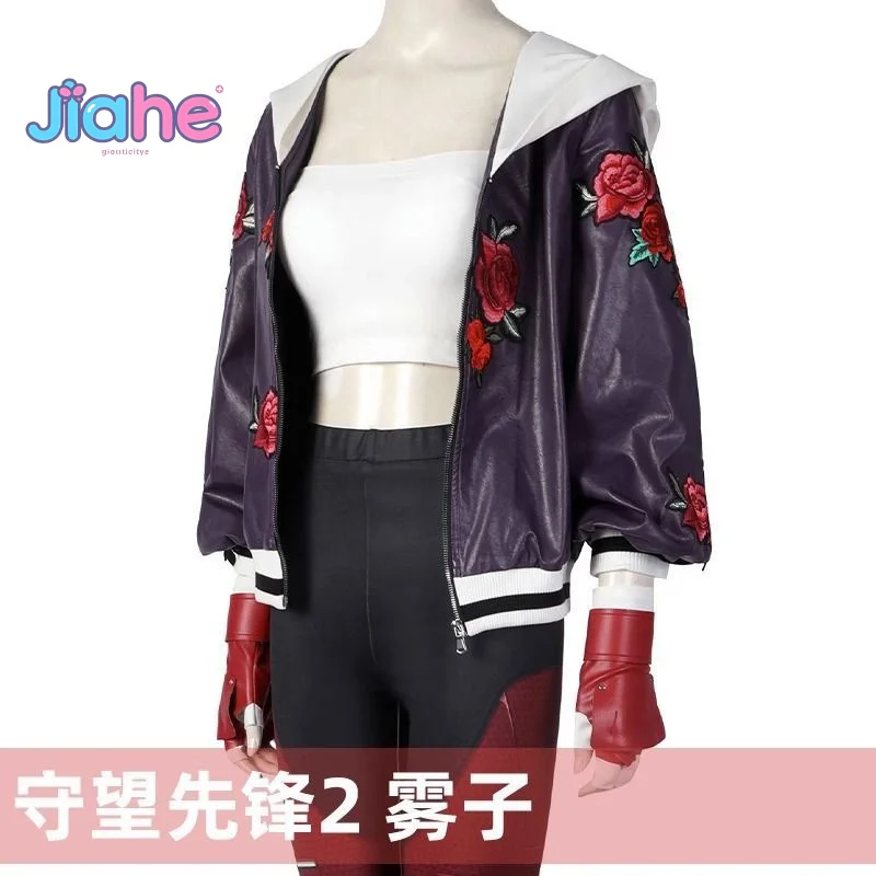 

Overwatch Game Kiriko OW cosplay costume Coat pants headphones headwear gloves prop set Halloween fashion men women uniform