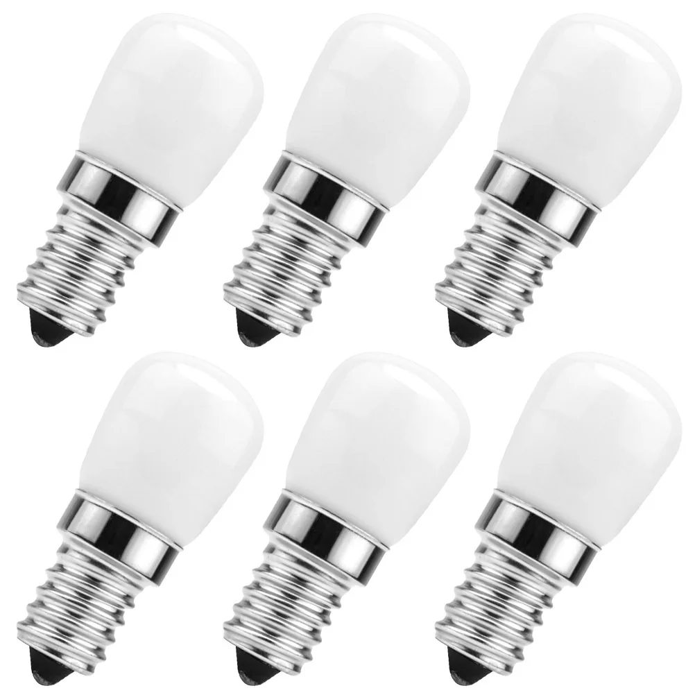 

6Pcs E14 LED Fridge Light Replacement 2835 Lamp Beads Safe Environmentally Friendly Chandelier Bulb Refrigerator Bulb