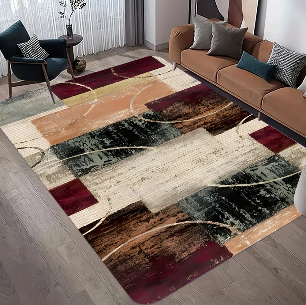 Luxurious Modern Style Carpet Living Room Bedroom Home Sofa Decoration Area Rug Non-slip Floor Mat Easy To Clean Carpets Gift