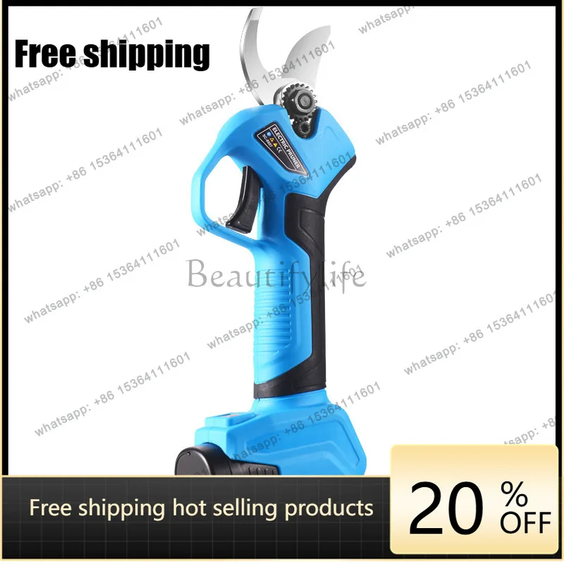 Factory Direct Cross Border Electric Scissors 28mm Garden High Branch Electric Pruning Scissors