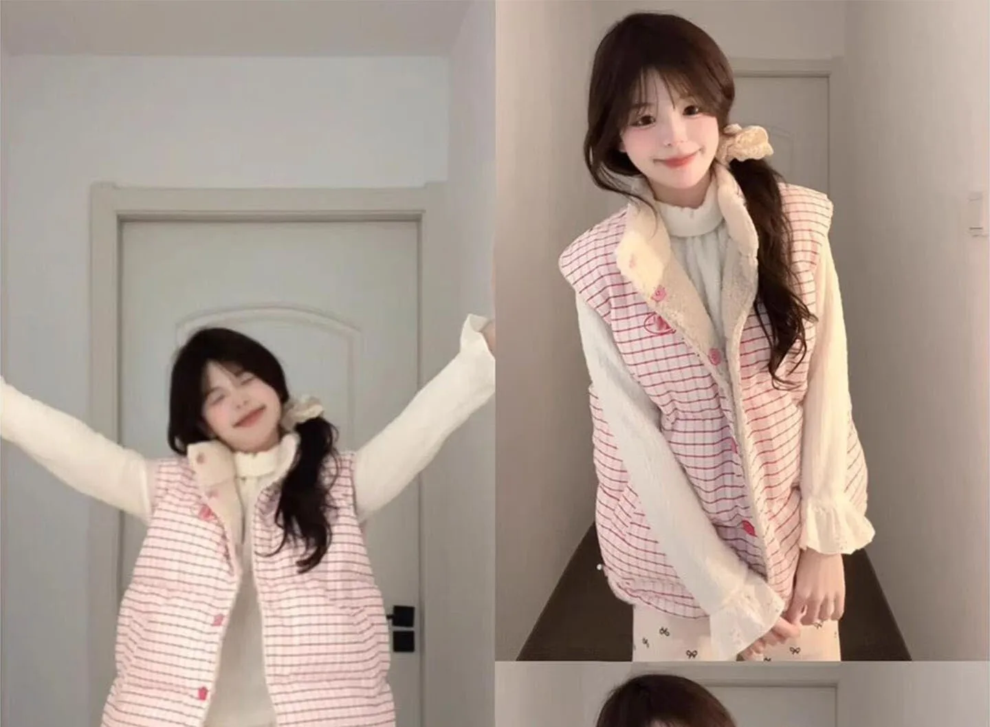 

Vests Waistcoats Thick Womens Adults Summer Open-Knit Slim Sweet Ulzzang Y2K Clubwear Airy Lightweight Breathable Trendy Vintage