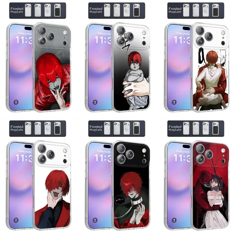 

H-Homicipher Mr Scarletella Phone Case For iPhone 17,16,15,14,13,12,11,Pro,Max,Plus,E,Air,Mini Magnetic Magsafe Frosted Clear