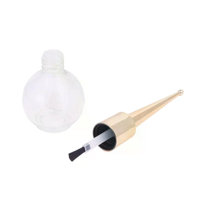 15ml garrafa de esmalte de unhas gel garrafa vazia com escova de vidro garrafa de vidro vazia gel de unhas garrafa vazia recipiente arte do prego