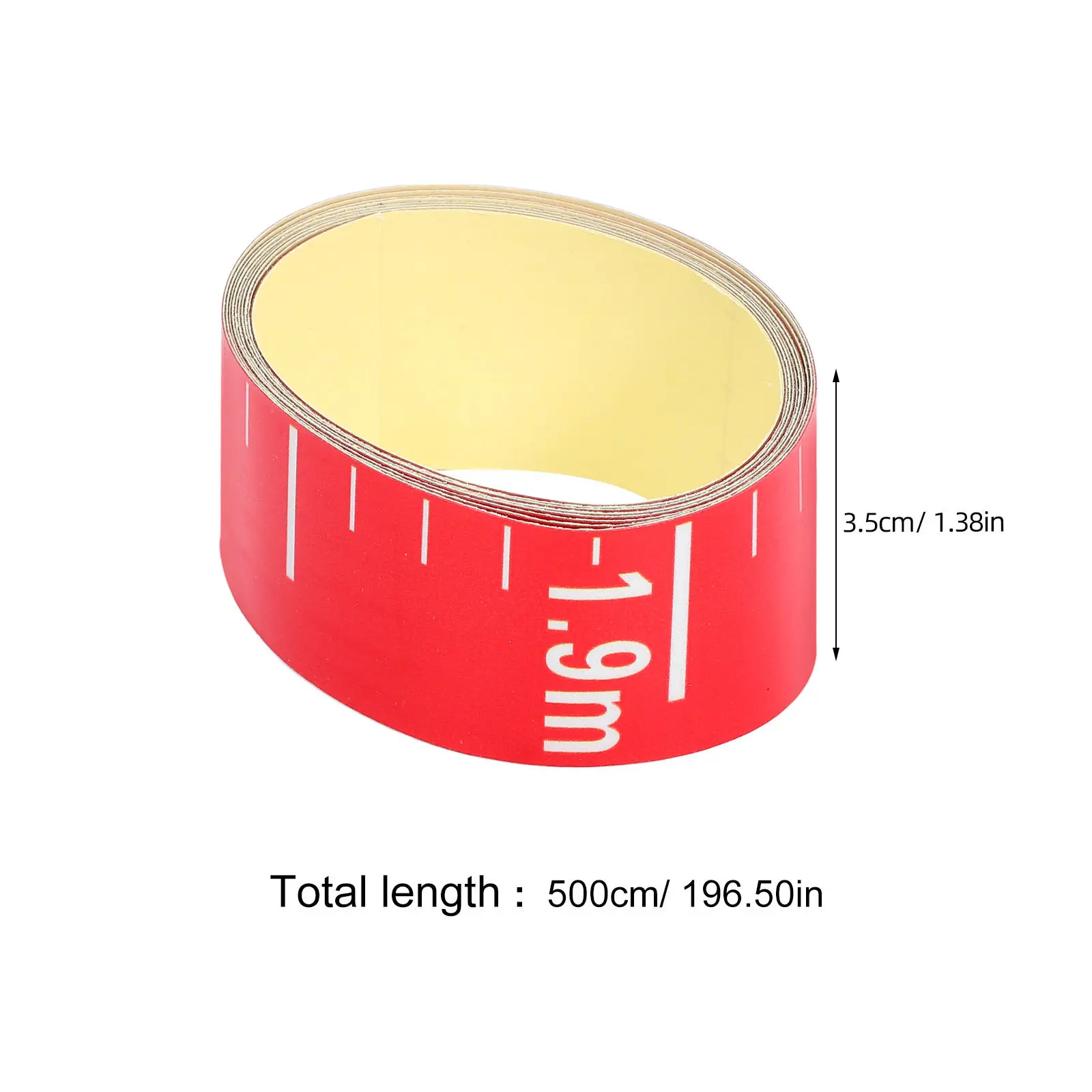 Water Level Gauge Sticker Waterproof Liquid Level Indicator Tape Red Ruler Sticker Accurate Depth Monitoring Water Tanks Pool