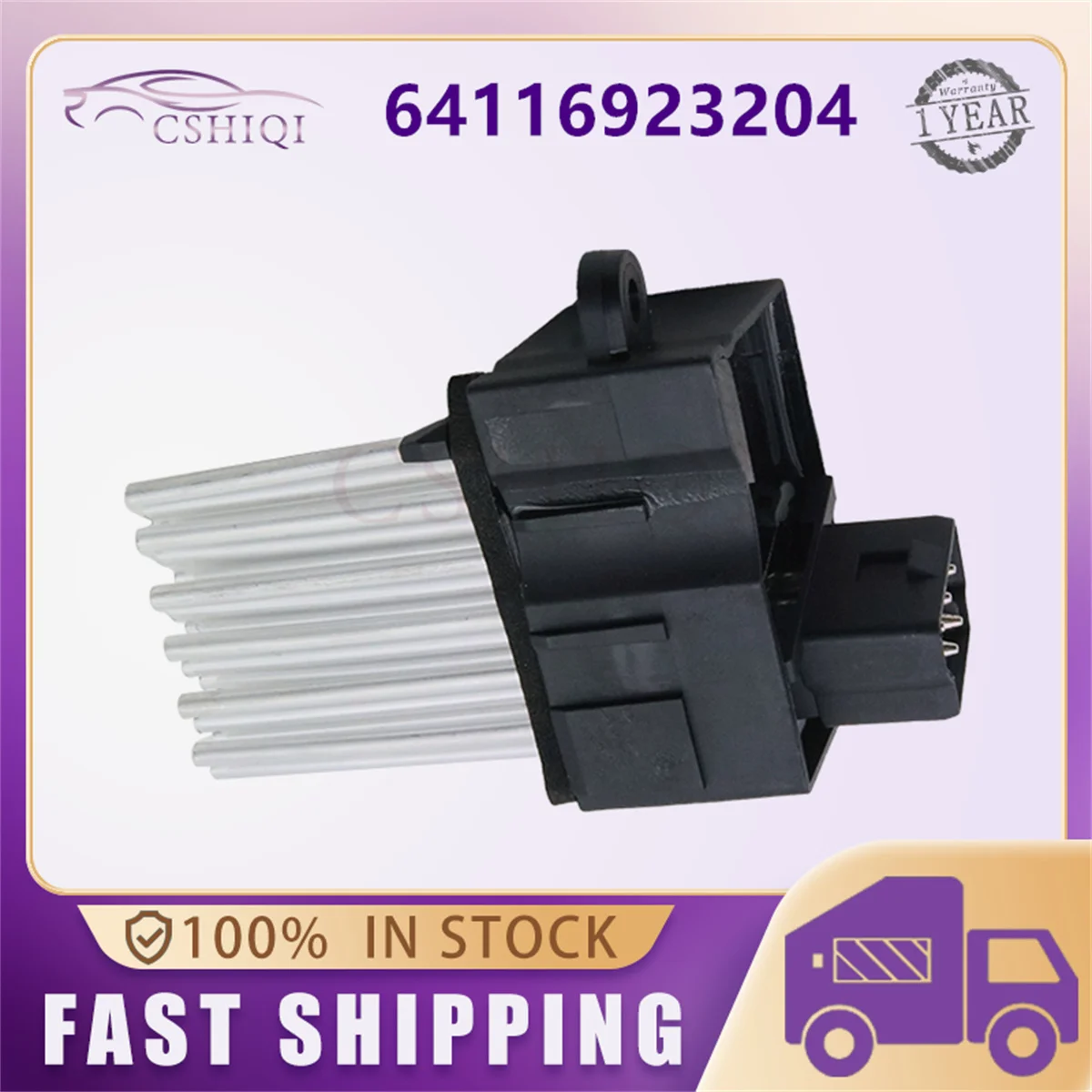 

64116923204 Blower Motor Resistor Fan Heater Unit 64118380580 64116929540 64116920365 For BMW E36 E46 E39 E83 X3 E53 X5 Series