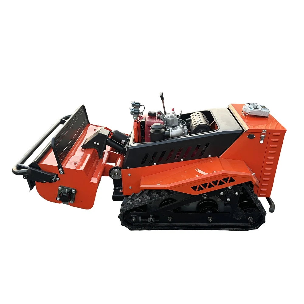 Factory Direct Sale High Quality Lawn Mower Flail Type zero Turn Remote Control Lawn Mower Mowing Width 800mm