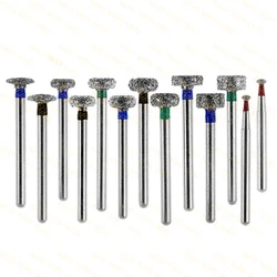 WR Tipo Diamante Burs Brocas, Cortadores De Odontologia, Ferramentas De Laboratório De Dentista, Médio Emery, Dentista, Alta Velocidade, Vertentes, 10Pcs