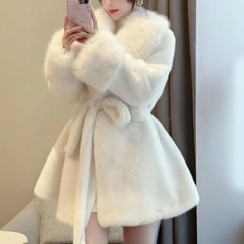 Mia Muse Boutique elegante effen damesjas met lange mouwen, revers, tailleband, herfst, winter, dagelijks, basic, mode, bovenkleding