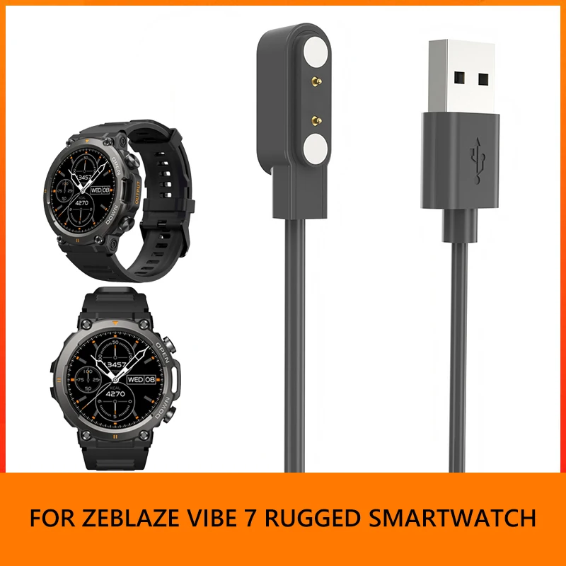 5V 1A Smart Watch Magnetic Charger USB Stable Charging Cable Multiple Protection Chargers Cords For Zeblaze Vibe 7 Smartwatch