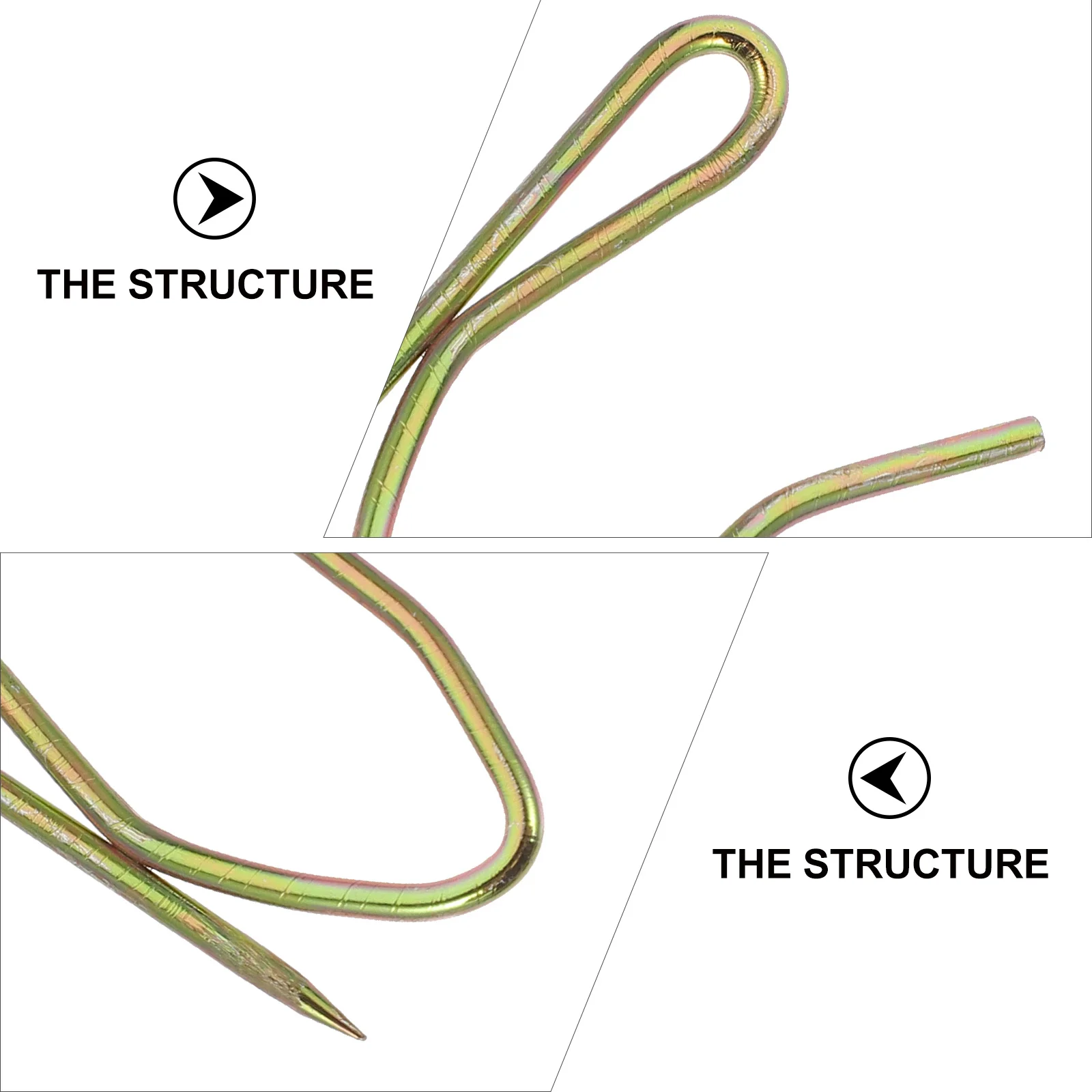 100Pcs Iron Curtain Hooks S-Shape Rustproof Curtain Rings for Bathroom Shower Towel Rack Holder Iron Hook Rustproof Hook