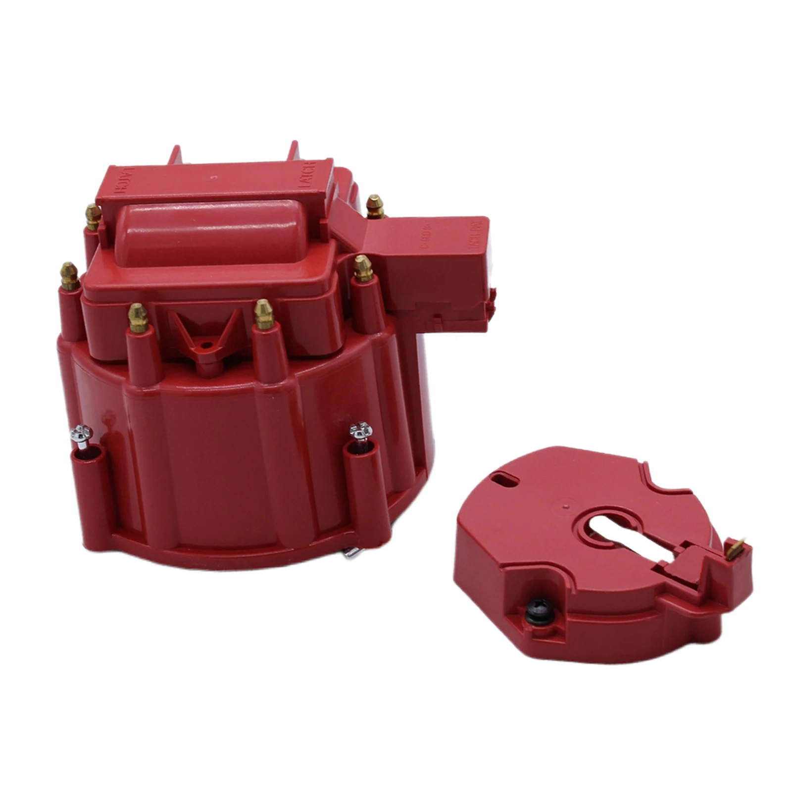 

Red HEI Distributor Cap & Rotor Kit for SBC 305 350 454 Aluminum shaft