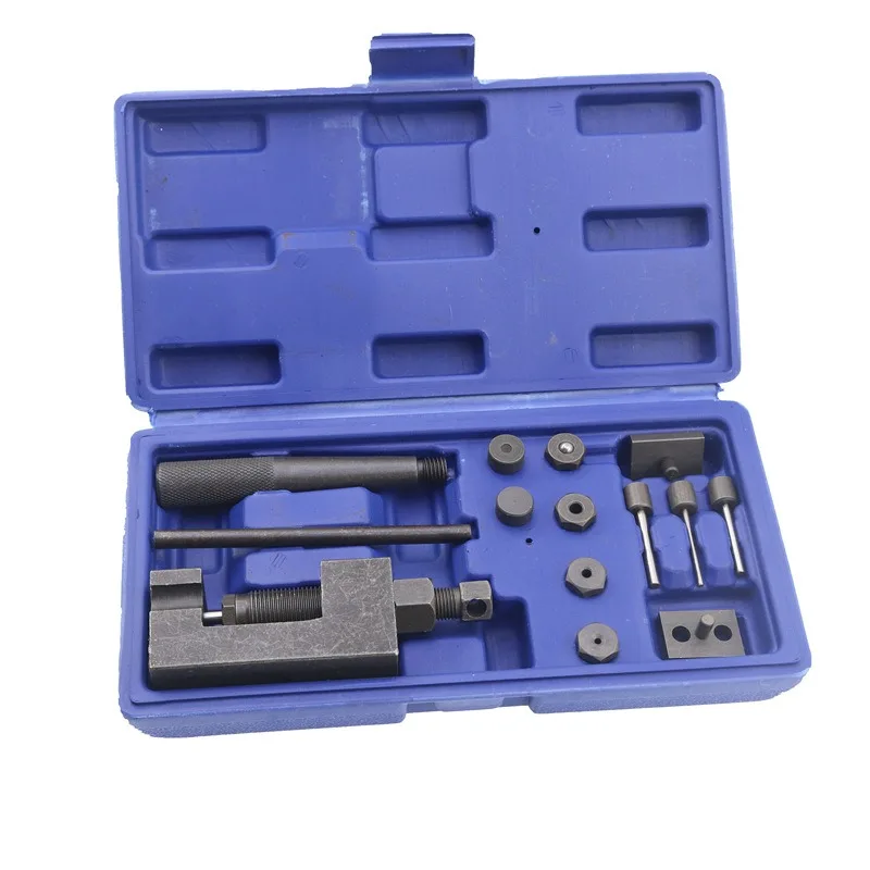 JUSTINLAU Professional Motorcycle Chain Tool Kit Chain Breaker Cutter  Riveting Press for 520/525/530/630 ATV Dirt Bike Chains view 2