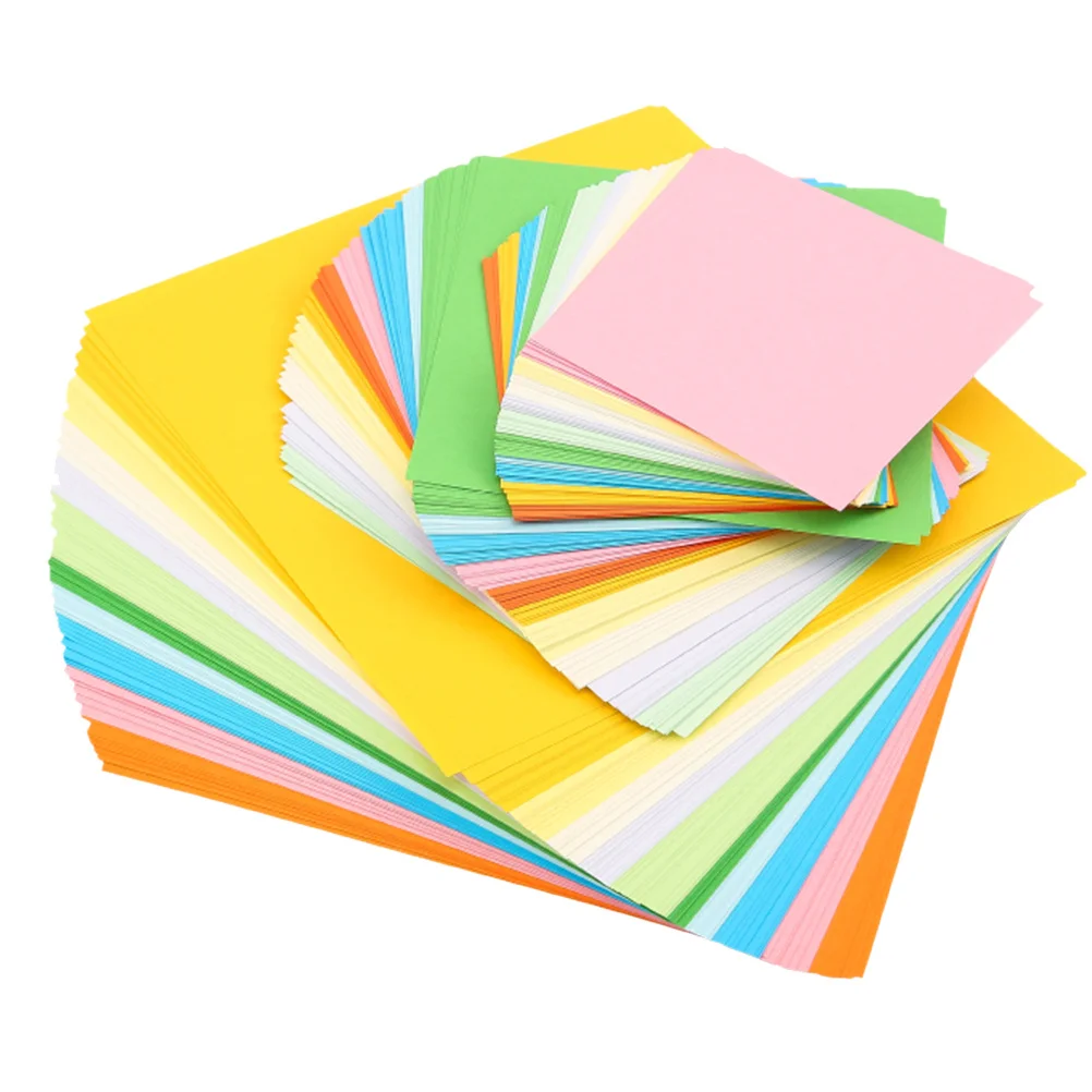 200 قطعة من ورق اوريغامي الملون قابل للطي مزدوج الجوانب للحرف اليدوية اليدوية للتدريب على التلاعب القدرة على رياض الأطفال #3