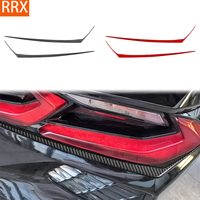 For Chevrolet Corvette C8 Z51 Z06 2020-2023 Carbon Fiber Sticker Rear tail light lower trim Car Accessories Exterior decorative