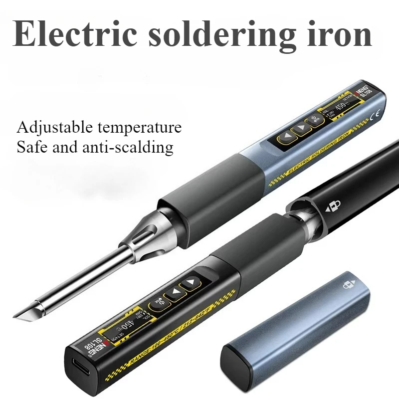

Electric Soldering Iron 96W High Power Smart Home Small Portable Adjustable Temperature 100-450℃ Maintenance Welding Tools