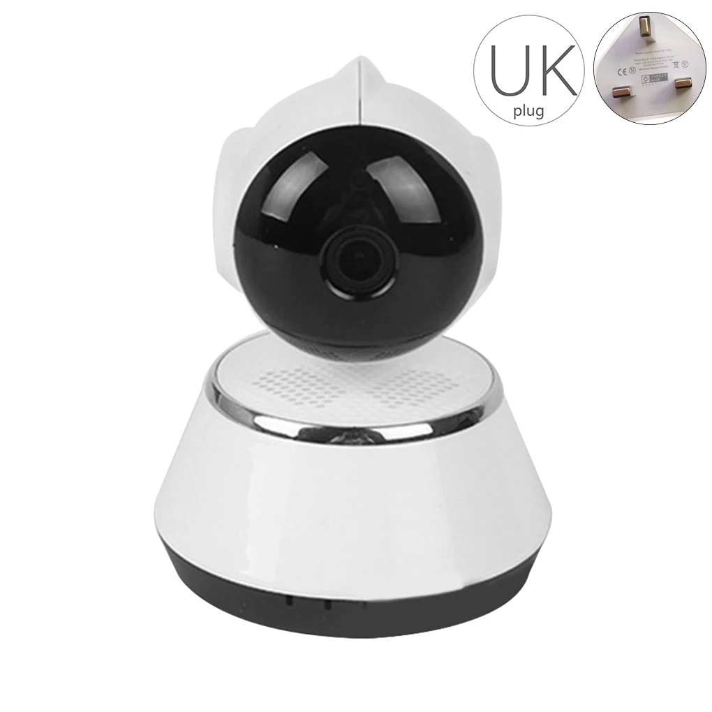 

Security Wifi Camera Motion Detection Plug-in High-definition Wireless Audio Surveillance Camera white/UK Plug