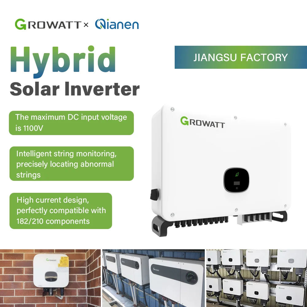 On-Grid MAC60KTL3-X2 60KW Three-Phase Solar Inverter 98.8% Efficiency 200V-1000V MPPT 3 MPP Trackers OLED/APP Display