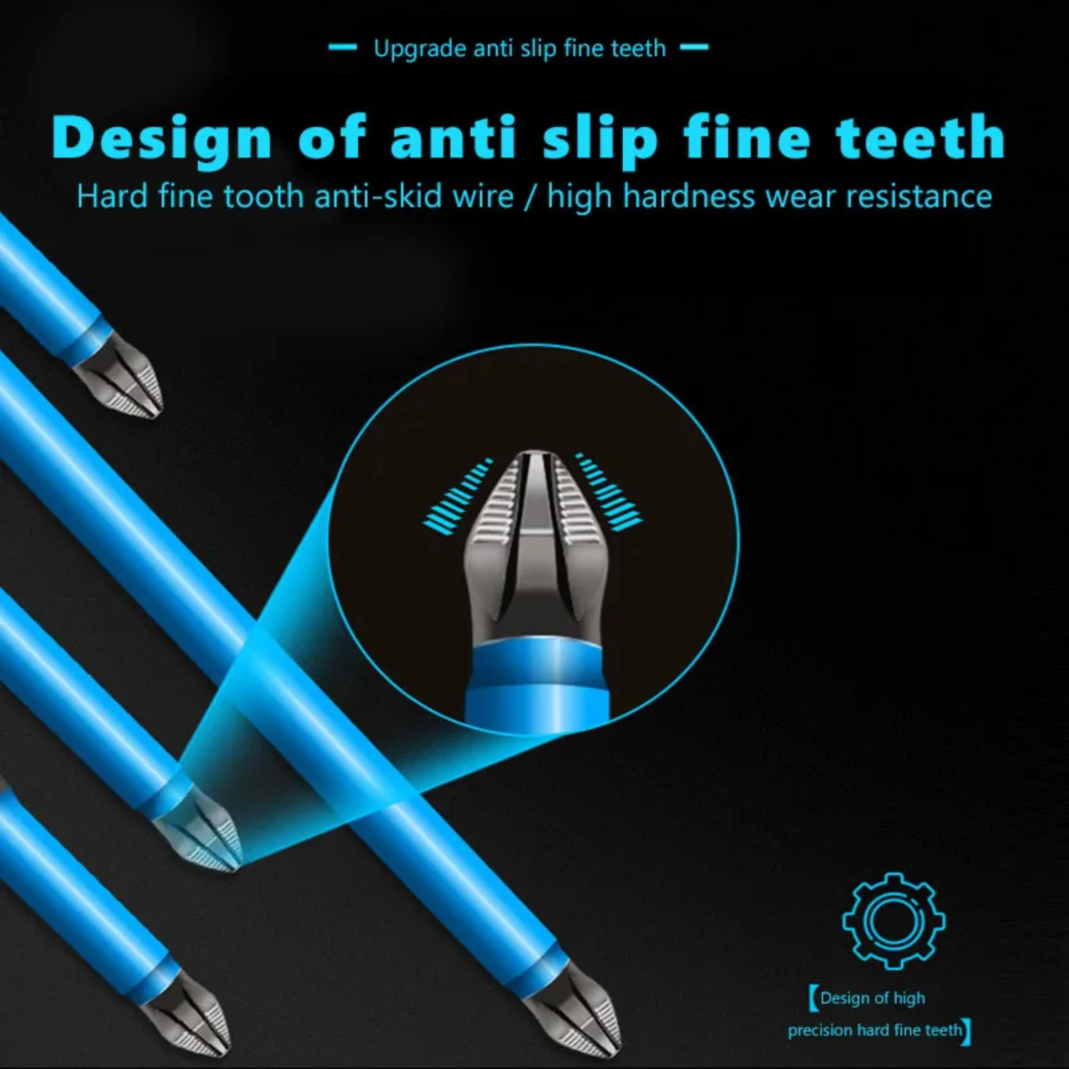 High-Quality Magnetic PH2 Cross Drill Bit Set - Durable Steel, Anti-Slip Precision Screwdriver Bits for Wood/Metalworking Tools.