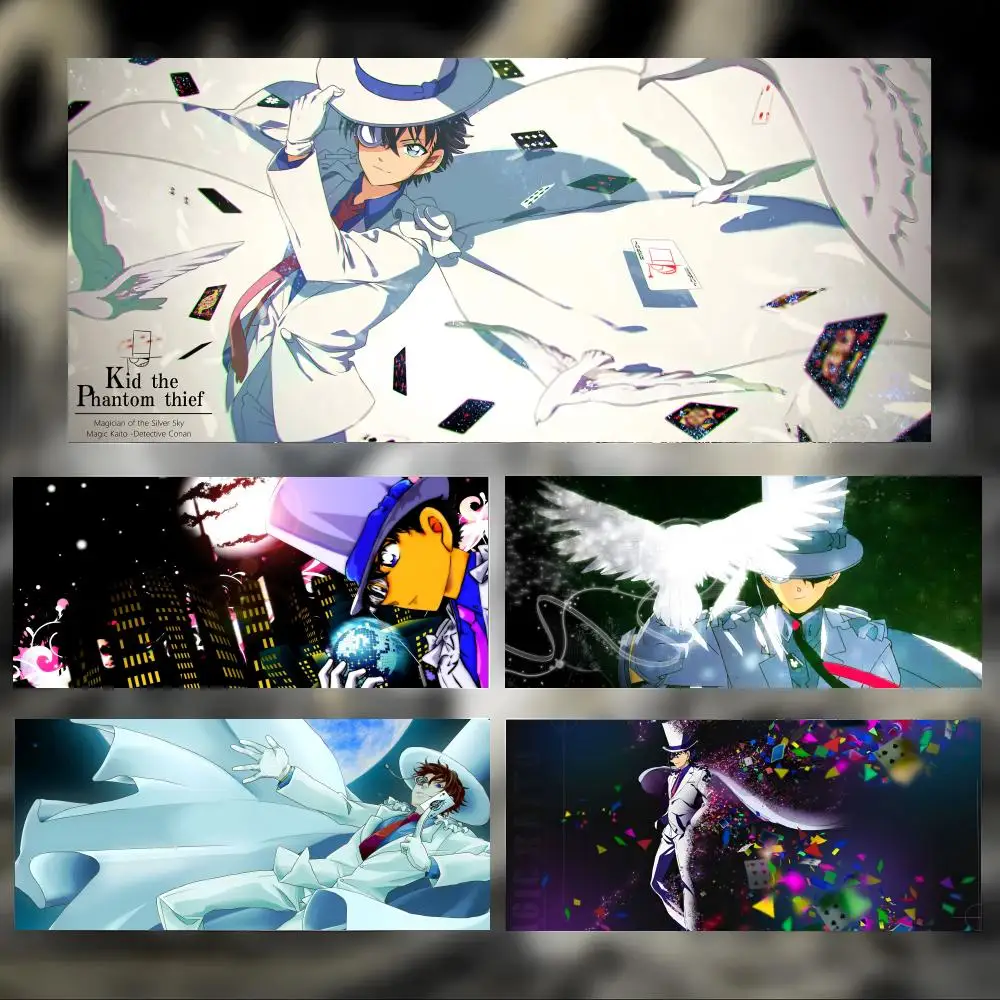 Smart Mysterious Anime K-Kaito Kid Mouse Pad Large Thick Desk Pad Stitched Edges Gaming Mouse Mat for PC