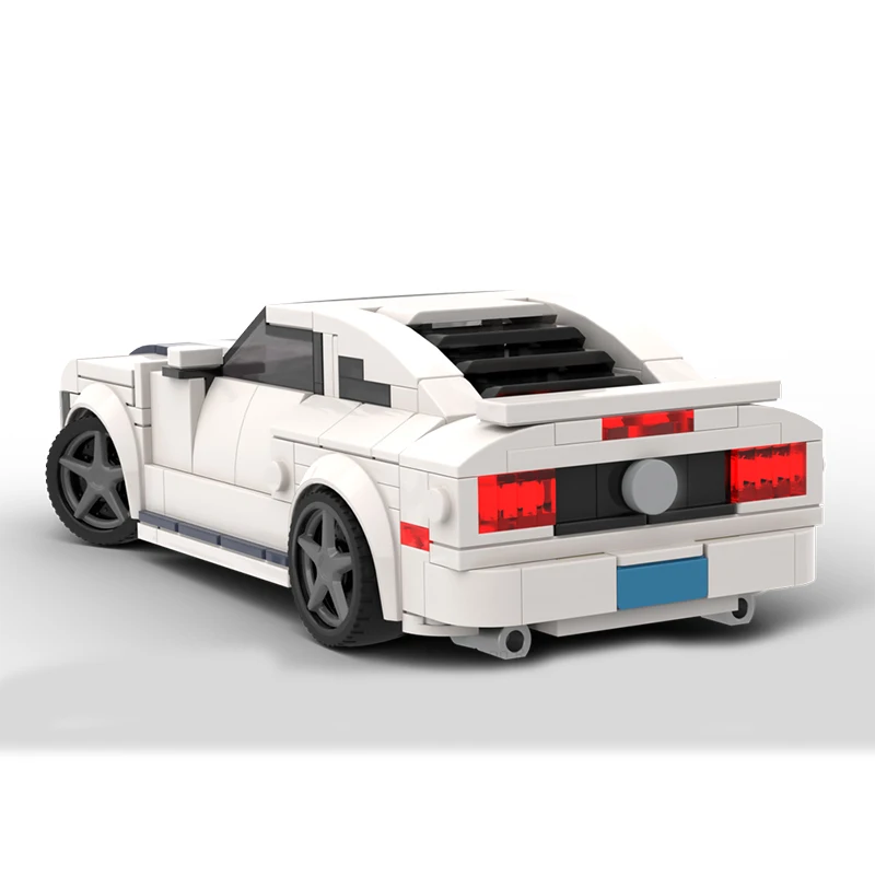 Blocs de construction de supercar MOC City Champion Ford Mustang GT 500 5e génération, 349 pièces, Technique de course, Garage créatif, jouets en brique, cadeaux