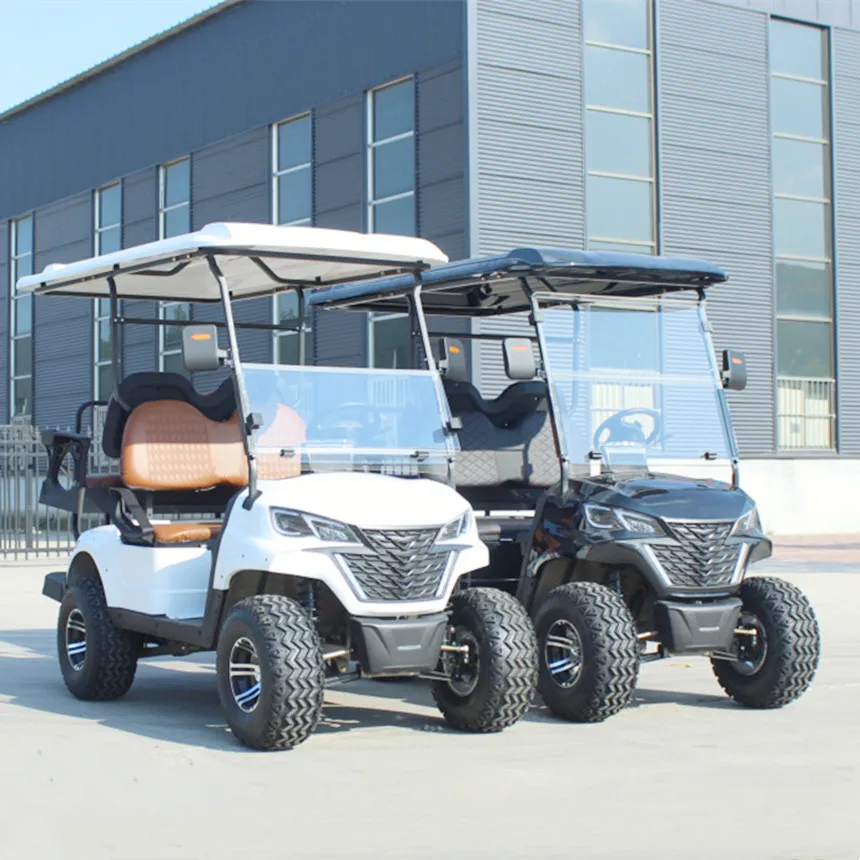 2024 Custom Off-Road 48/6072V 4 6 Seater Electric Golf Cart Dirt Club Quad Enclosed Powered Off-Road Safety Electric Golf Cart