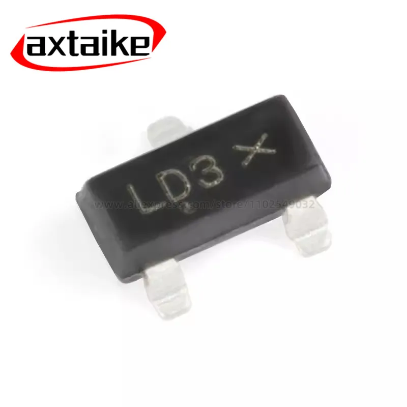 10pcs BAT54SLT1G LD3 SOT-23 30V/200mA 1 Pair Series SMD Schottky Diode Original Brand New Authentic